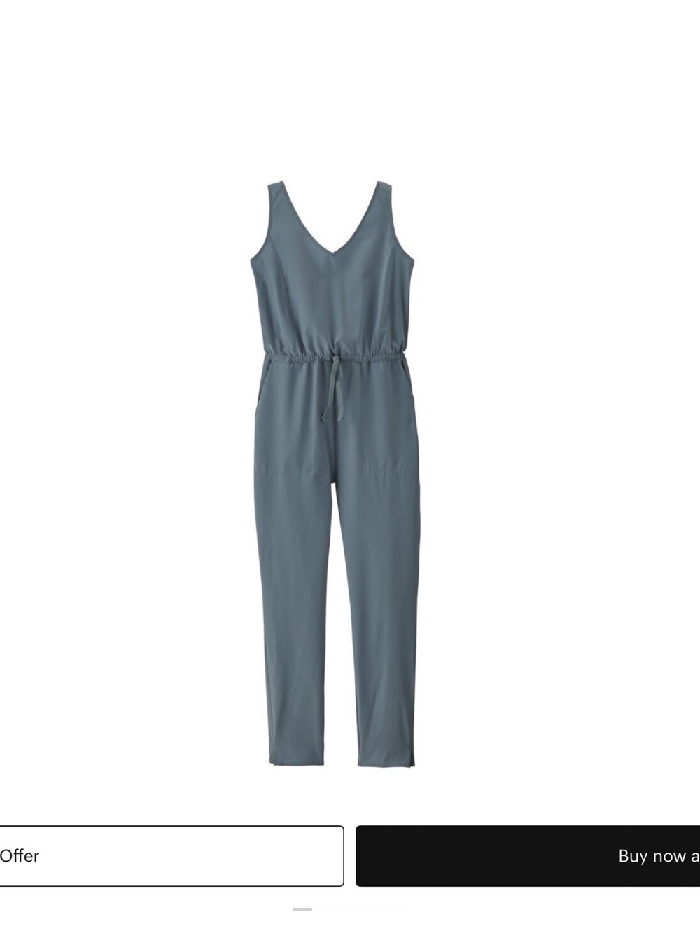 Patagonia Fleetwith Sleeveless V-Neck Jumpsuit in light plume grey(blue)